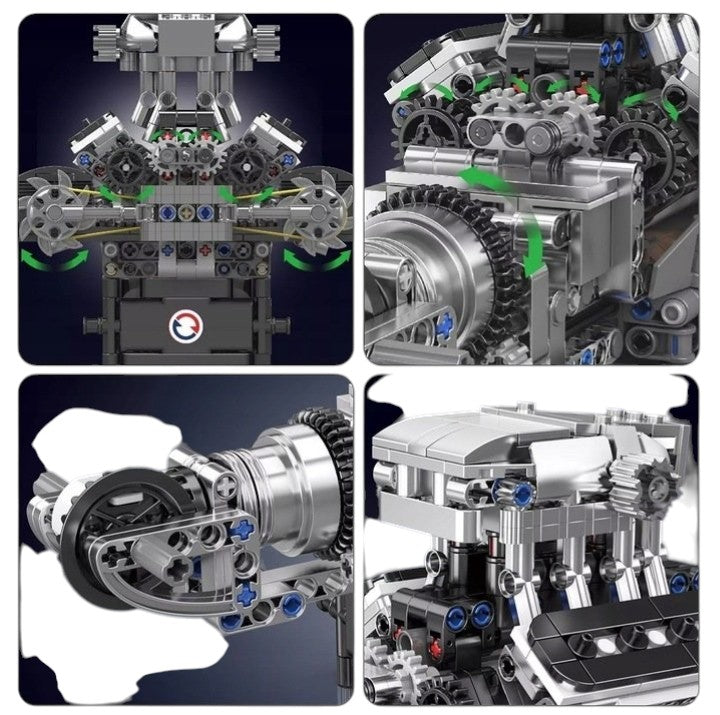 Matrijzenkoning Turbo V8 motor bouwpakket